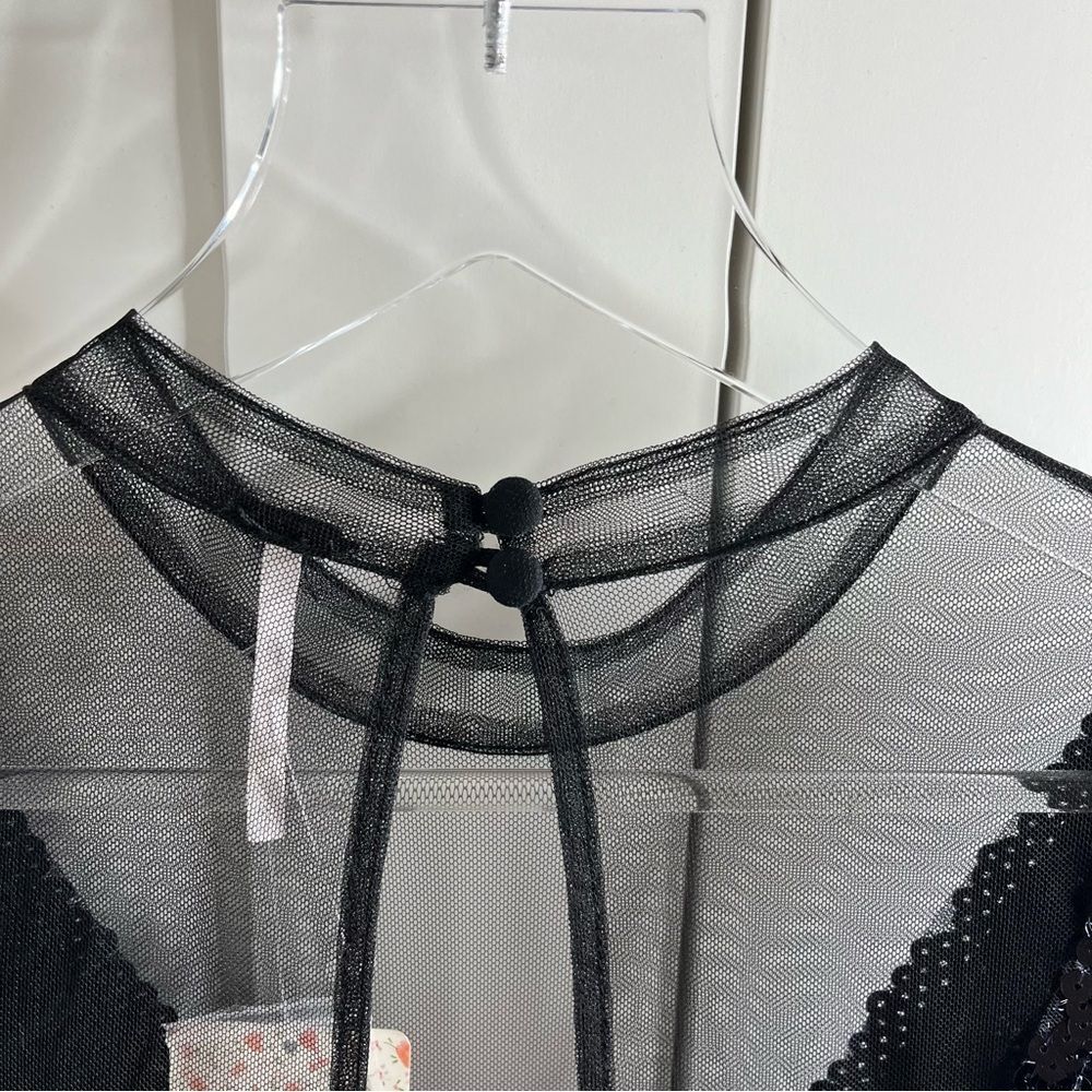 Free People Black Sequin Mini Dress - Picture 13 of 16